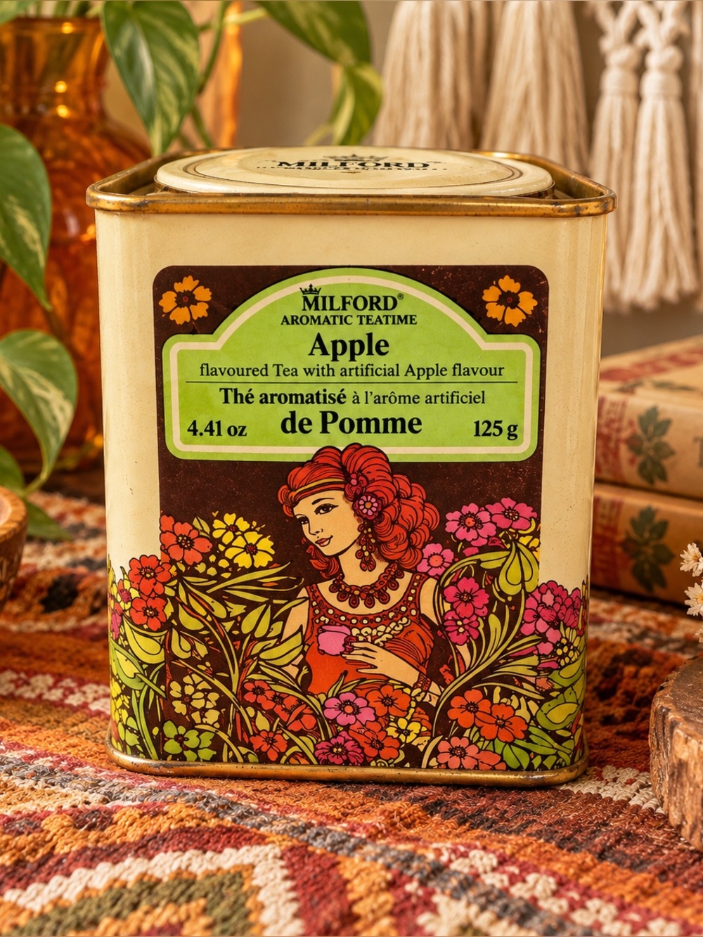 Vintage Milford Apple Tea Tin